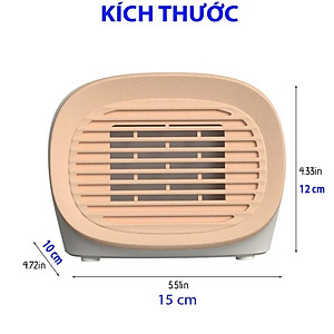 Máy Sưởi Gốm Mini Cho Nhân Viên Văn Phòng Làm Ấm Nơi làm việc phòng ngủ nhà tắm phòng học - Máy Êm Ấm Áp - Quạt Sưởi Ấm Mini Công Suất Max 400W Du Lịch Phượt Dã Ngoại Máy sưởi ấm cho phòng ngủ, quạt sưởi gốm nóng nhanh an toàn cho trẻ em - Hàng Nhập Khẩu