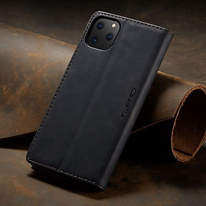 Bao Da dành cho điện thoại iPhone 11 dạng ví có ngăn để thẻ ATM để tiền tiện lợi - Hàng chính hãng