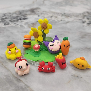 Đất Nặn Nhiều Màu - Chất Liệu An Toàn Đất sét tự khô an toàn Lốc 36 màu cao cấp Softclay nặn hình, làm Butter slime