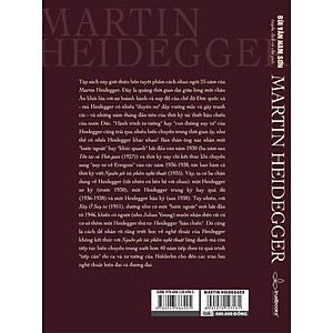 MARTIN HEIDEGGER - Vật, Xây Ở Suy Tư, Nguồn Gốc Của Tác Phẩm Nghệ Thuật, Tồn Tại và Thời Gian