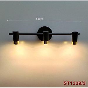 Đèn soi tranh 3 bóng, 5 bóng gương led ánh sáng vàng ,hàng cao cấp trang trí gương đèn phòng tắm phòng khách sang trọng hiện đại