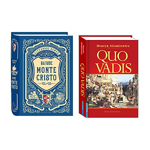 Combo Bá tước Monte Cristo (bìa cứng) + Quo Vadis (bìa cứng)
