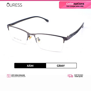Gọng kính hợp kim cước thời trang nam nữ siêu nhẹ siêu bền Ouress 58007