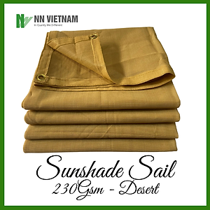 LƯỚI CHE NẮNG 80% CHE SÂN VƯỜN, BAN CÔNG - 230GSM - MÀU VÀNG CÁT