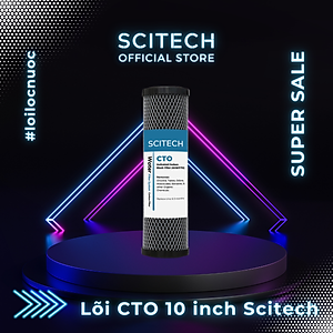 Lõi lọc nước số 3 CTO 10 inch dùng trong máy lọc nước RO, bộ lọc thô - Hàng chính hãng