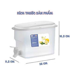Bình Đựng Nước Có Vòi 3,5L Việt Nhật Để Trong Tủ Lạnh Tiện Lợi Đa Năng - Bình Đựng Nước Chất Liệu Nhựa PP Nguyên Sinh Sản Xuất Theo Tiêu Chuẩn Nhật Bản An Toàn Cho Người Dùng - Hàng Việt Nam