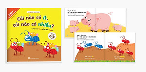 Bộ Ehon toán học đầu đời cho bé từ 0-3 tuổi: Cùng con học toán (song ngữ Việt Anh) 