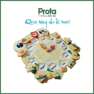 [CHÍNH HÃNG] (không có máy đưa nôi) Nôi cho bé cao cấp Prota tặng Đồng hồ ghép hình  – Cam kết 1 đổi 1