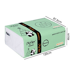 Túi 10 gói GIẤY RÚT GẤU TRÚC MyLan Gói 100 Tờ 3 LỚP, dai, mềm và mịn, đảm bảo an toàn, không bụi