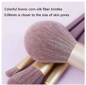 Bộ Cọ Trang Điểm 9 Cây AW01 Cao  + Hộp  đựng Cọ Da