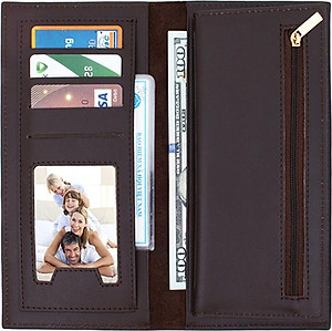 Ví Cầm Tay Unisex Da Bò Pháp BALZIO UWCOW H02-BR