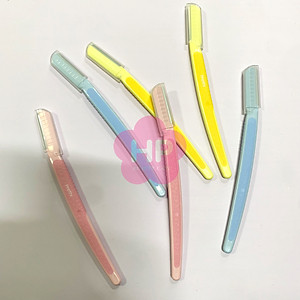 Dao Cạo Lông Mày Cán Dài Kai Pretty 01628-GA0053 (Set 3 cây)