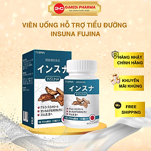 Viên Uống Hỗ Trợ Tiểu Đường Insuna Fujina Nhật Bản 120 Viên Giúp Ổn Định Đường Huyết, Ngăn Ngừa Biến Chứng Tiểu Đường
