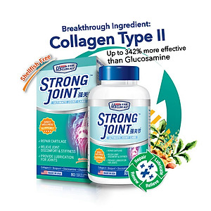 Viên Uống Bổ Sung Glucosamine Gấp Đôi, Cải Thiện Sụn, Khớp Giảm Nhức Mỏi Triệt Để US Clinicals StrongJoint Từ Mỹ - 80 Viên