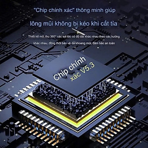 Máy cắt tỉa lông mũi chuyên nghiệp pin sạc chống nước MÀU ĐEN hoàn hảo cho vẻ ngoài của bạn