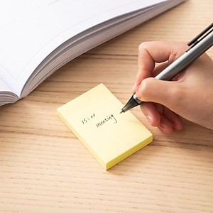 Giấy Nhắn Deli, 76×51Mm, 3''×2'' 100 Tờ, Vàng - 2 Tệp - EA00253