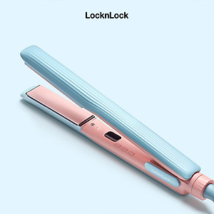 Máy duỗi tóc LocknLock ENA222BLU Hair straightener 220V, 50Hz, 42W - 5 mức nhiệt - Ion âm - Màu xanh dương - Hàng chính hãng