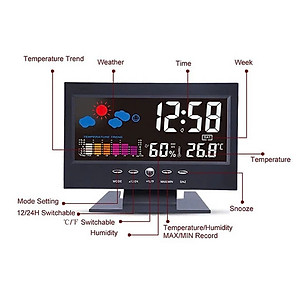 Đồng Hồ LED Để Bàn Đa Chức Năng – Mẫu Mới, Tiện Ích, Dễ Nhìn, Chống Chói