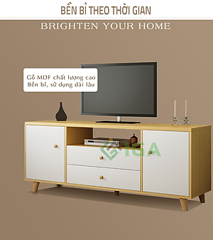 Kệ Tivi Phòng Khách IGA Hiện Đại Dễ Dàng Kết Hợp Với Ghế Sofa và Bàn Trà - GP142