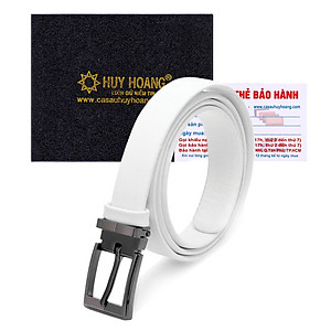 Thắt Lưng Nữ Da Bò Cỡ Lớn Huy Hoàng HT5136 - Trắng