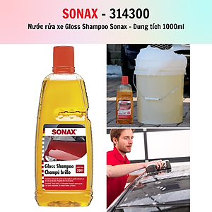 Nước rửa xe đậm đặc Sonax Gloss Shampoo 314300 1L  