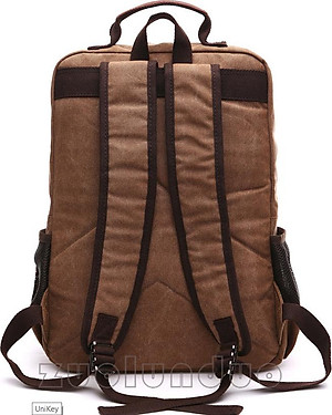 Balo nam thời trang vải canvas  phong cách mới- đi làm, đi học,đi chơi,đựng laptop (15,6")