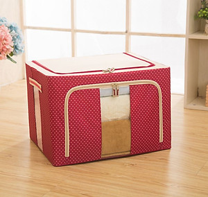 Bộ 2 Túi Đựng Chăn Màn Có Chọn Màu – Combo 2 Túi Vải Quần Áo Khung Sắt Gấp Gọn Cao Cấp Amalife