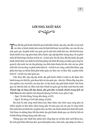 THÀNH LẬP VÀ THAY ĐỔI ĐỊA DANH, ĐỊA GIỚI ĐƠN VỊ HÀNH CHÍNH TRONG LỊCH SỬ VIỆT NAM (bộ 2 tập) - bản in 2025