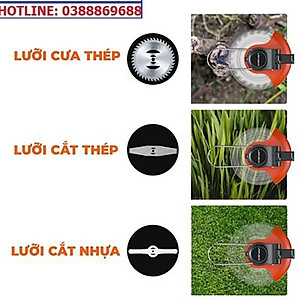 Máy cắt cỏ, tỉa cành cầm tay LAPUSEN pin khủng 15000mah, động cơ mạnh 1800w
