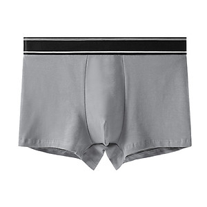Combo 2 quần lót nam boxer, set 2 sịp đùi nam màu trơn thun cotton CBQL116
