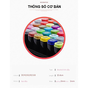 Bộ Bút 30 Màu Touch Chuyên Nghiệp - Hàng chính hãng 