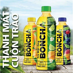 Thùng 24 Chai Trà Mật Ong vị Việt Quất BONCHA 450ml bao bì Tết