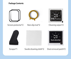 Bộ 2 Miếng Dàn Màn Hình PMMA Dành Cho Apple Watch 10/ 9 / 8 / 7 / 6 / 5 / 4 / SE / SE 2, Dux Ducis, chống vân tay_ Hàng chính hãng