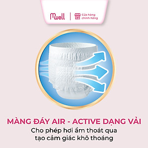 Tã quần người lớn Caryn bỉm quần gói lớn size M16 M32 L5 L14 L28 XL12 XL24 Mỏng Nhẹ Chống Tràn