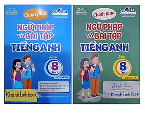 Sách - Combo GLOBAL SUCCESS - Chinh Phục Ngữ Pháp Và Bài Tập Tiếng Anh lớp 8 tập 1 + 2