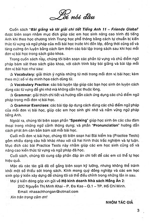 Bài Giảng Và Lời Giải Chi Tiết Tiếng Anh Friends Global 11 (Theo Chương Trình GDPT Mới) 