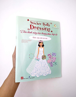 Sách Dán Hình Sáng Tạo Trang Phục Búp Bê - Chiếc Váy Cưới Mơ Ước