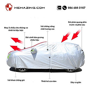 Bạt Phủ ô tô KIA SELTOS Nhãn hiệu XEMAZING