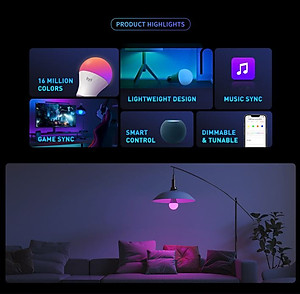 Bóng đèn Led thông minh Yeelight Bulb W4 Lite 9W - RGB 16 triệu màu - Hỗ trợ Apple Homekit, Razer Chroma