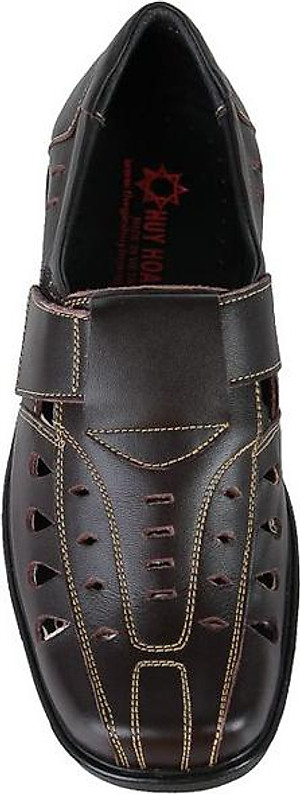 Giày rọ nam Huy Hoàng da bò màu nâu HT7785