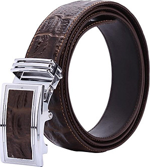 Bộ Ví & Thắt Lưng Nam Vân Cá Sấu Huy Hoàng HT2118-HT4118 (23 x 11,5 cm) - Nâu