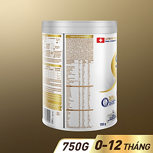 Sữa bột công thức S-26 ULTIMA 1 750G với hợp chất NUTRILEARN CONNECT cho bé 0 - 12 tháng tuổi