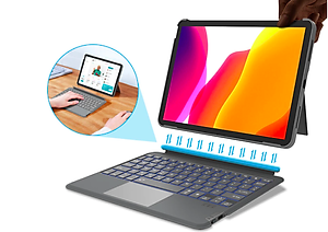 Bao ốp bàn phím thông minh WIWU MagTouch dành cho iPad Gen 11 A16 - Hàng Chính Hãng