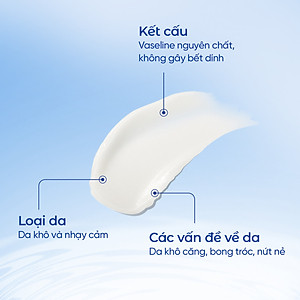 Sáp dưỡng môi Vaseline Dân Khang dưỡng ẩm giảm tình trạng môi khô nứt nẻ