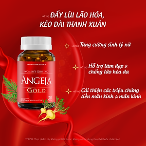 [Hộp 30v] Viên Uống ANGELA GOLD Hỗ Trợ Sức Khỏe, Sắc Đẹp Và Sinh Lý Nữ
