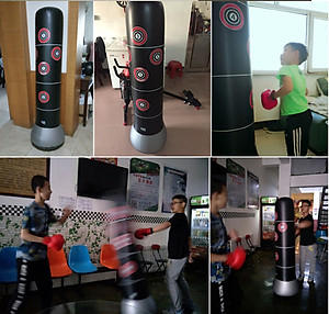 Vỏ Trụ Đấm Bốc Tự Cân Bằng Cao Cấp – Kèm Bộ Bơm Hơi – Chính Hãng miDoctor – Trụ Đấm Bốc Tự Cân Bằng - mi01