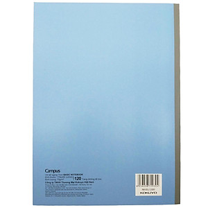 Tập Basic Notebook - Kẻ Ngang - 120 Trang 70gsm - Campus NB-B5L120BS