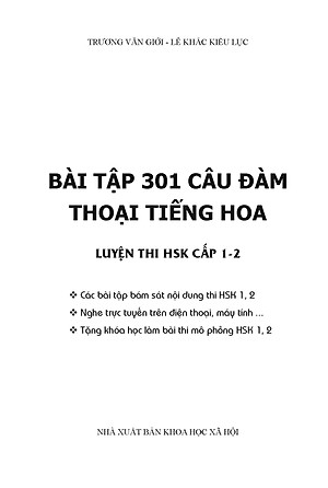Bài Tập 301 Câu Đàm Thoại Tiếng Hoa - Luyện Thi HSK 1-2