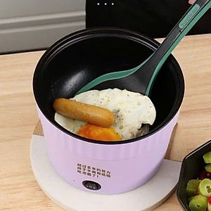 Nồi Lẩu Điện Mini Đa Năng 1.5L, Ca Nấu Mì, Cốc Ăn Lẩu Cô Đơn 500W, Chống Dính Vân Đá - HÀNG CHÍNH HÃNG MINIIN