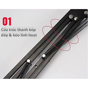 GIÁ ĐỠ MÁY TÍNH BẢNG, ĐIỆN THOẠI ĐA NĂNG KẸP ĐẦU GIƯỜNG CHUẨN TỐT - Hàng chính hãng 